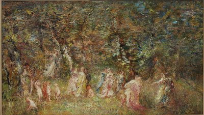 El columpio de Adolphe Joseph Thomas Monticelli