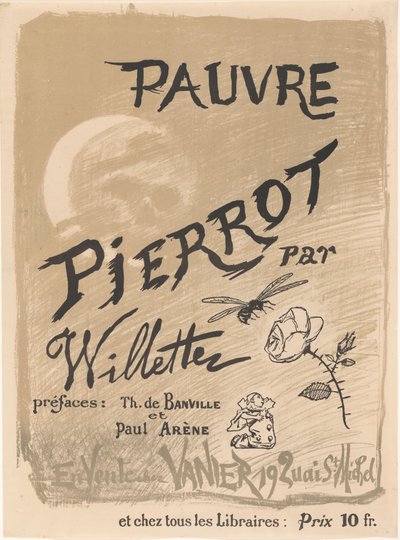Cartel de Pauvre Pierrot de Adolphe Léon Wilette de Adolphe Leon Willette
