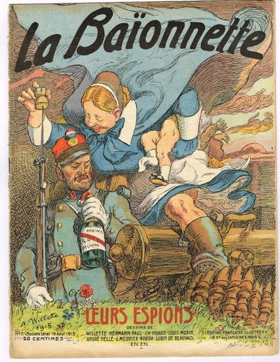 Portada de La Baionnette, Satirique en Colours de Adolphe Leon Willette