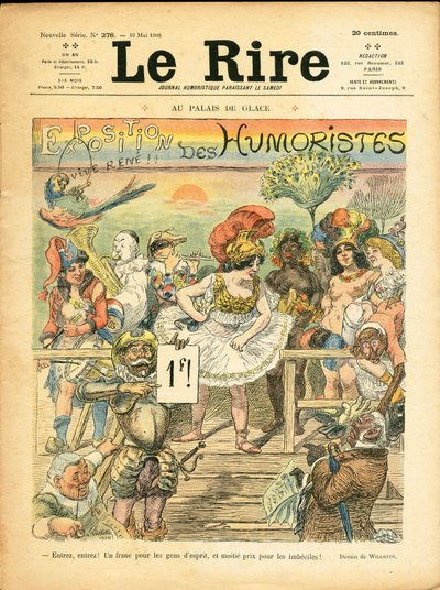 Portada de Le Rire, Satírico en Colores de Adolphe Leon Willette
