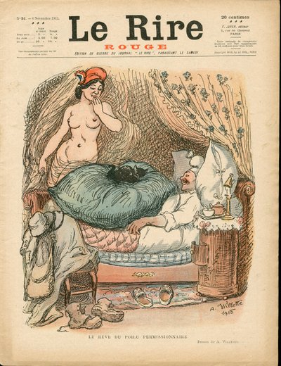 Portada de The Red Laughter, Satirical in Colors de Adolphe Leon Willette