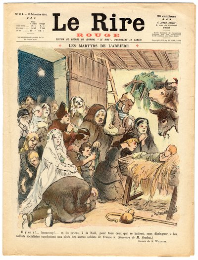 Portada de "The Red Laughter", Satírico en Colores de Adolphe Leon Willette