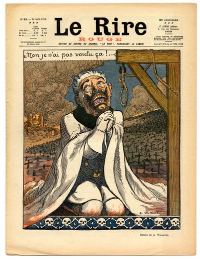 Portada de La Risa Roja, Satírico en Colores de Adolphe Leon Willette