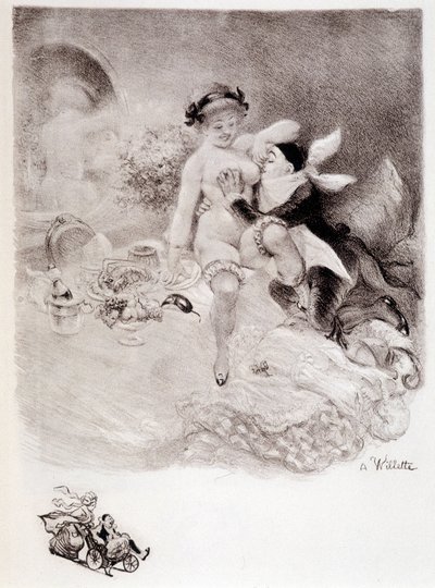 Gula - dibujo de Willette de Adolphe Leon Willette