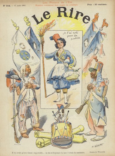 Ilustración para Le Rire de Adolphe Leon Willette