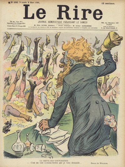 Ilustración para Le Rire de Adolphe Leon Willette