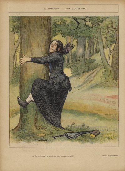 Ilustración para Le Rire de Adolphe Leon Willette