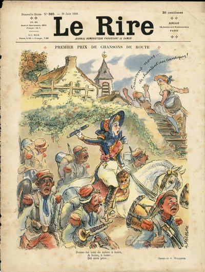 Ilustración de Adolphe dit Willette para la portada de Le Lire de Adolphe Leon Willette