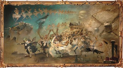 "Parce Domine" Allegorische Komposition aus dem Kabarett "le Chat noir" de Adolphe Leon Willette
