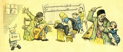 La dura vida de los escolares de la institución Saint Boniface de París en 1867 de Adolphe Leon Willette