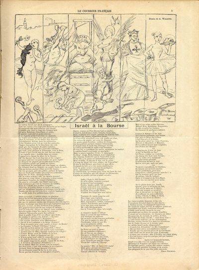 El Correo Francés, Satírico en N & B de Adolphe Leon Willette