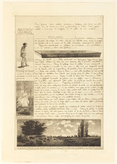 Carta sobre los elementos del grabado al aguafuerte, Página 3 de Adolphe Martial Potemont