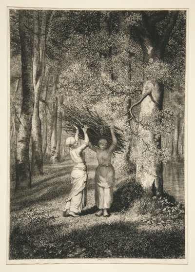 Recogida de ramitas de Adolphe Martial Potemont