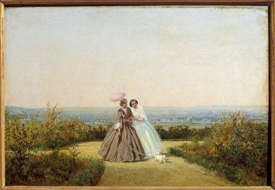 Mujeres en el jardín de Adolphe Martial Potemont