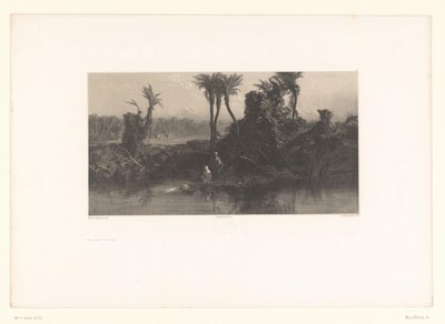 Mozes in het rieten mandje
Moisés expuesto en el agua (título en el objeto) de Adolphe Mouilleron