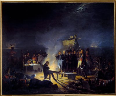Bivouac de Napoleón I en el campo de batalla de Wagram (5-6 de julio) de Adolphe Roehn