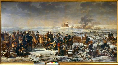 Campaña de Prusia y Polonia (1806-1807): Napoleón I en el campo de batalla de Eylau 9/02/1807 de Adolphe Roehn