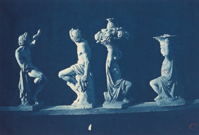Cuatro estatuas, c. 1868 (foto) de Adolphe Terris