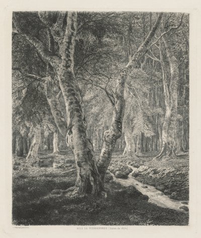 Bosques de Pierrefonds de Adolphe Théodore Jules Martial Potémont