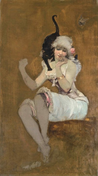 Una pareja de amigos de Adolphe Willette