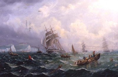Navegación en los agitados mares de Scarborough de Adolphus Knell