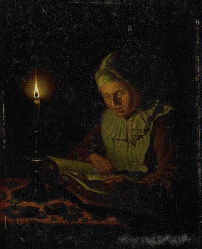 Anciana leyendo de Adriaan Meulemans