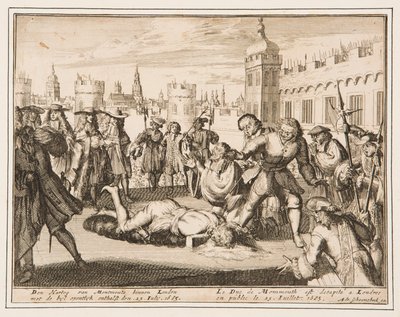 La ejecución del Duque de Monmouth de Adriaan Schoonebeek