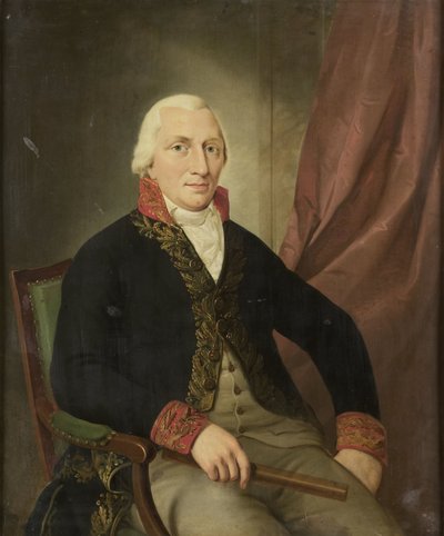 Retrato de Albertus Henricus Wiese, Gobernador General de las Indias Orientales Holandesas de Adriaan de Lelie (attributed to)