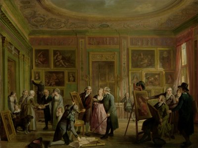 La galería de arte de Josephus Augustinus Brentano de Adriaan de Lelie