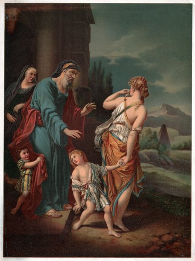 Abraham y Agar de Adriaan van der (after) Werff