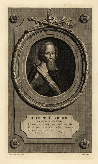 Robert Devereux, 2º Conde de Essex, favorito de Isabel I. Robert d