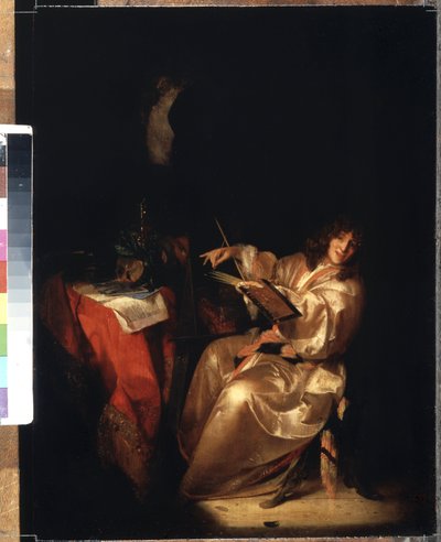 Auto retrato. Pintura de Adriaen van der Werff (1659-1722). Óleo sobre tabla, 38,5 x 29 cm de Adriaan van der Werff