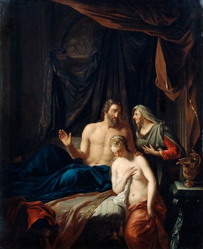 Sara presentando a Agar a Abraham, finales del siglo XVII principios del XVIII de Adriaan van der Werff
