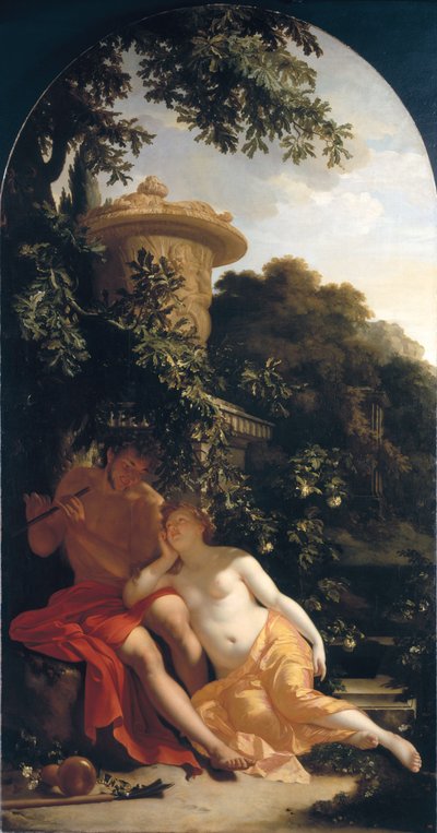 Pastor y pastora, El pastor amoroso, c. 1696 de Adriaan van der Werff