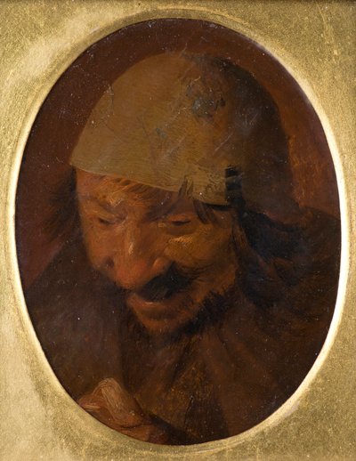 Retrato de un campesino de Adriaen (attr.to) Brouwer