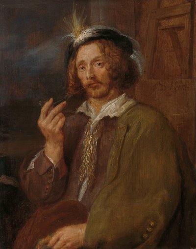 Un pintor fumando en pipa de Adriaen Brouwer (follower of)