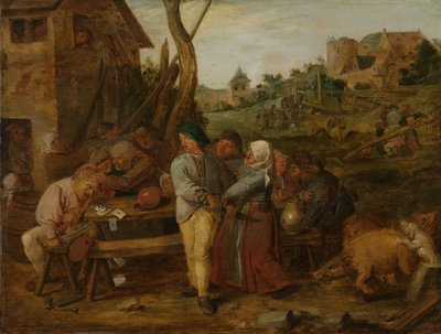 Pelea de campesinos de Adriaen Brouwer