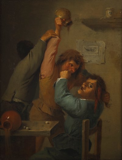 escena de bebida de Adriaen Brouwer