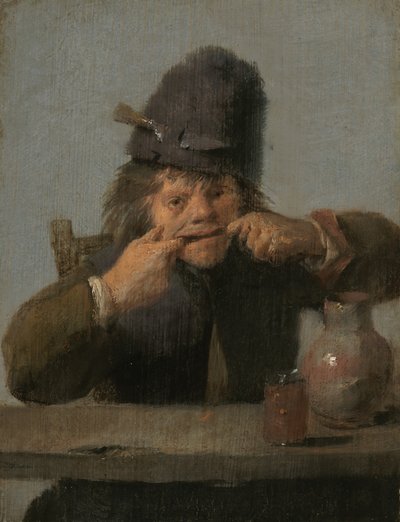 Joven haciendo una mueca de Adriaen Brouwer
