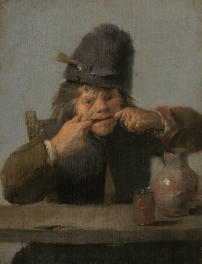 Joven haciendo una mueca, c. 1632-1635 de Adriaen Brouwer