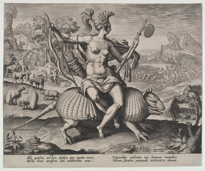 América, de los Cuatro Continentes de Adriaen Collaert