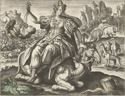 Asia Los cuatro continentes (título de la serie) de Adriaen Collaert