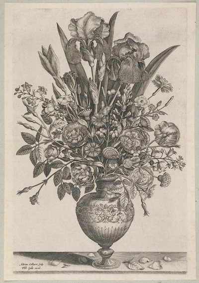 Composición floral con lirios de Adriaen Collaert