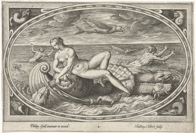 galatea Zeegoden (título de la serie) de Adriaen Collaert