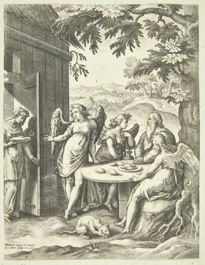La anunciación de Isaac de Adriaen Collaert