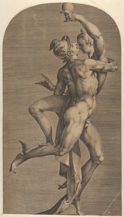 Mercurio raptando a Psique, ca. 1621 de Adriaen Collaert