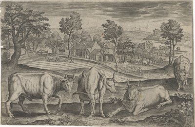 Runderen
Vierpotige dieren (título de la serie)
Animalivm Qvaddrvpedvm (título de la serie) de Adriaen Collaert