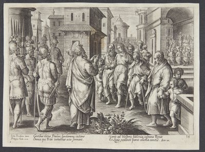San Pablo predicando en Roma de Adriaen Collaert
