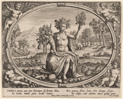 Terra (Tierra) de Adriaen Collaert