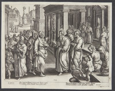 La ceguera de Elymas de Adriaen Collaert